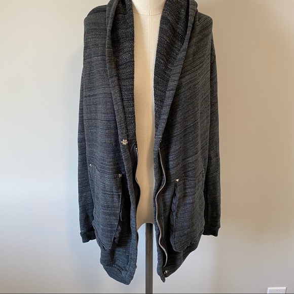 💥HOST PICK💥Aritzia Wilfred Free Rousseau Zip Up Sweater/Jacket Grey - Picture 11 of 16